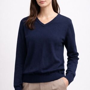 Club Monaco Deep Blue V-Neck Sweater